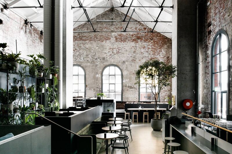 The excellent Higher Ground cafe is located in a huge heritage-listed former city powerhouse.