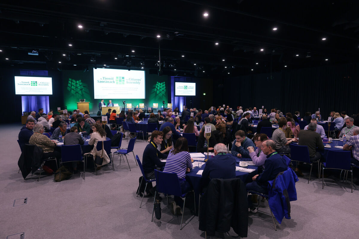 An early meeting of the Citizens’ Assembly on Drugs Use in May 2023. Ultimately, the assembly recommended 'a comprehensive health-led response to drugs use'. Its full report is available at the foot of this article. Picture: Maxwells