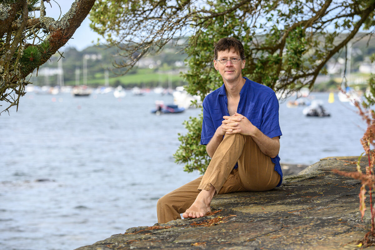Manchán Magan delivered his celebrated talk, Rewilding the Mind, during the research day at UCC. Picture: Dan Linehan