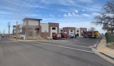 Scene of a natural gas leak in Clearfield on Saturday, April 12, 2025. (North Davis Fire District)...