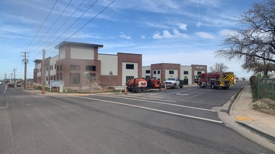 Scene of a natural gas leak in Clearfield on Saturday, April 12, 2025. (North Davis Fire District)...