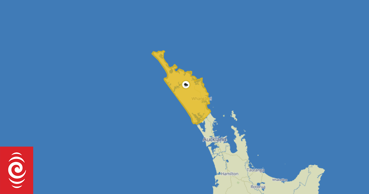 Heavy rain and thunderstorms could be heading for Northland
