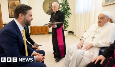 'My heart goes out' to Catholics after Pope Francis death