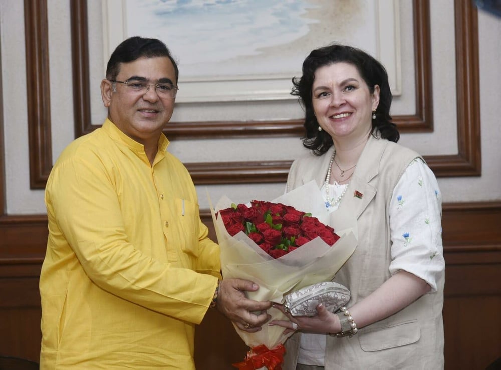 Tatiana Luhina at the Malabar Hill event in Mumbai