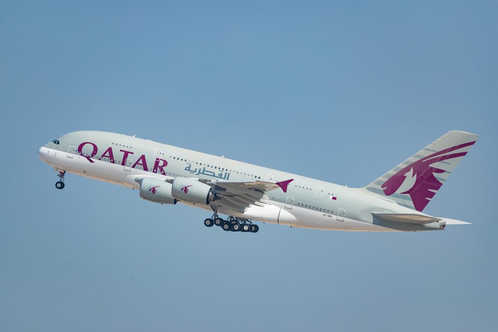 a plane flying in the sky