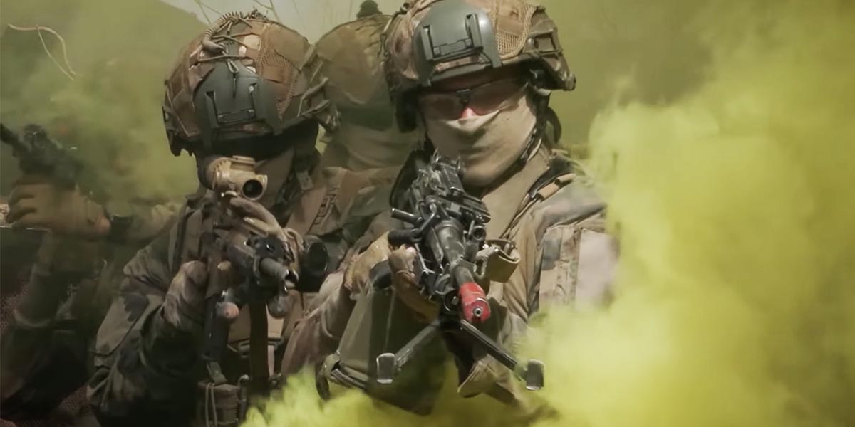 The training of legionaries from Spain and France in a ghost town in Granada