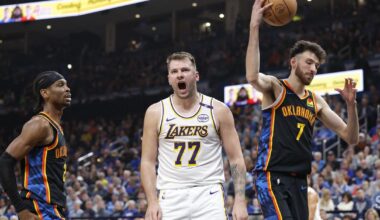 V živo: sanjska predstava Dončića, ki se z Lakersi znaša nad vodilno ekipo lige NBA!