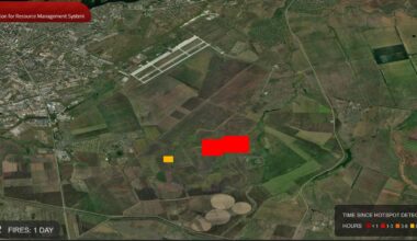 Looks like the fire is near the Engels-2 Air Base nuclear ammo depot.