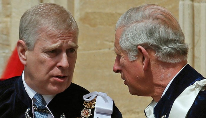 King Charles steps in front of Prince Andrew after Virginia Giuffres bus crash incident