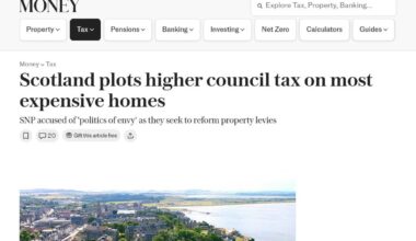 Scotland plots higher council tax on most expensive homes