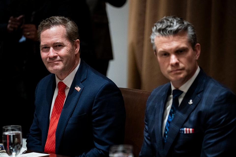 Walz and Hegseth are under scrutiny following a series of reporting alleging cabinet-level officials shared sensitive information about military strikes in Yemen through the messaging app Signal (EPA)