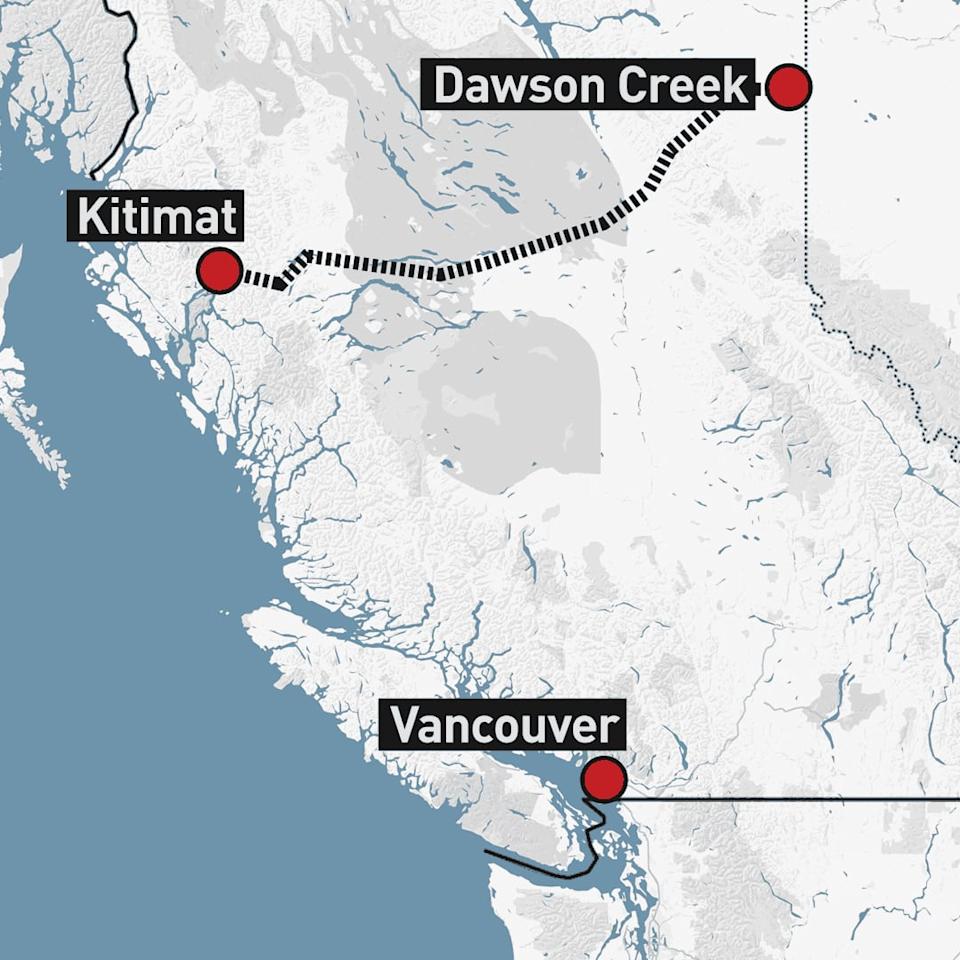 Final approval has been given for a $40-billion liquefied natural gas plant and pipeline for northern B.C. The 670-kilometre pipeline will run natural gas from Dawson Creek to the plant in Kitimat, which will liquefy and export the gas to Asia.