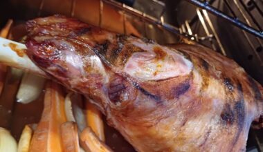 We cooked a £12.50 leg of lamb from Iceland but there was one big problem
