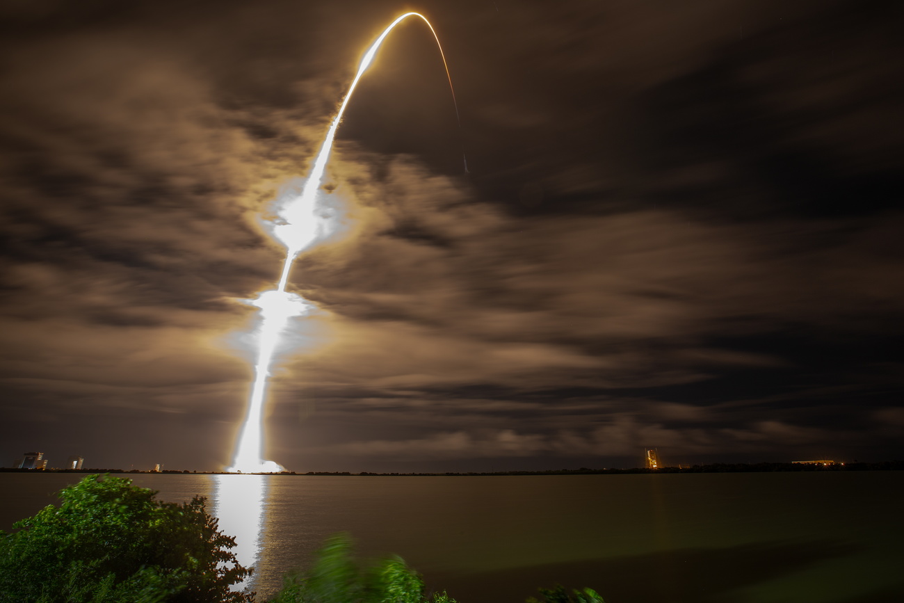 SpaceX Falcon 9 rocket from Space Launch Complex 40 in the Cape Canaveral Space Force Station in Florida, USA, 12 September 2024