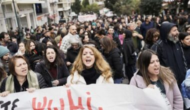General strike in Greece to demand higher pay, end to austerity, and justice for Tempi rail crash victims