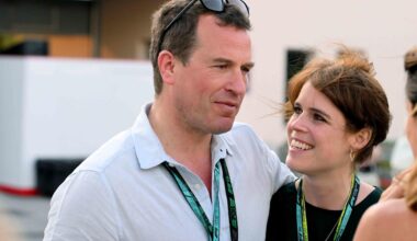 Princess Eugenie Paired a Thigh-High Slit with this Gen Z Shoe Staple at an F1 Race