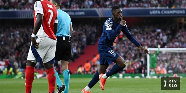 Dembele s hitrim golom v Londonu poskrbel za lepo prednost PSG-ja