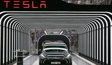 Death Cross Formation for Tesla Stock Price Amid Trump Tariff Volatility