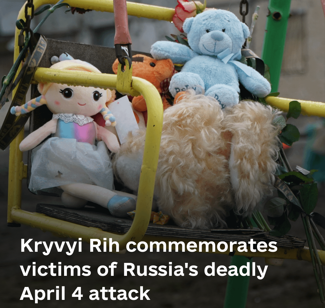 Kryvyi Rih commemorates victims of Russia's deadly April 4 attack