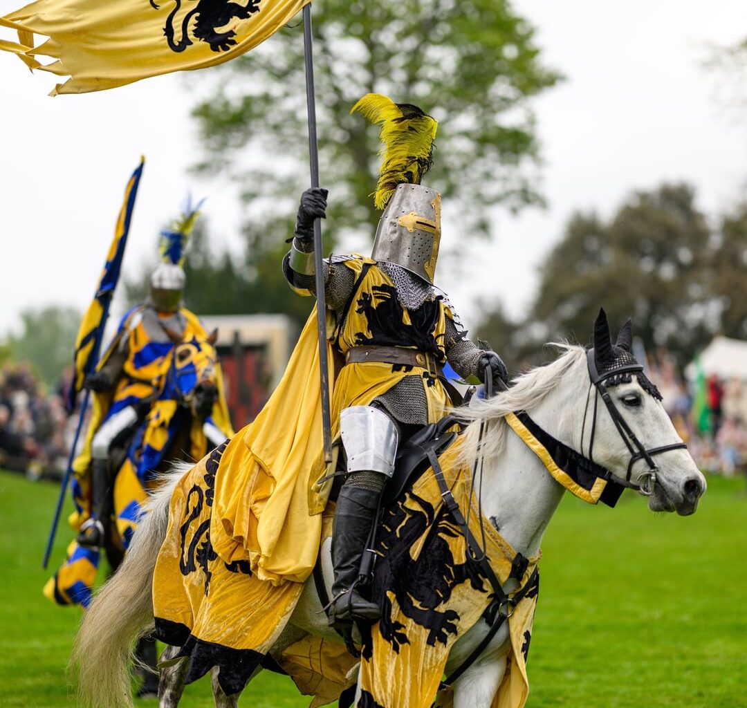 Joust at Hedingham Castle today