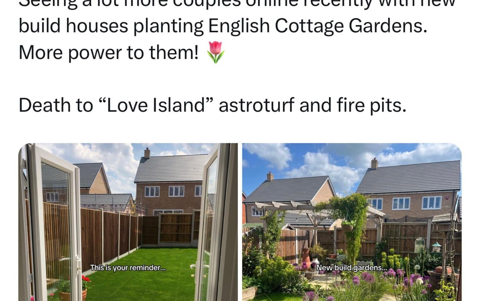 That’s exactly how gardens should look.