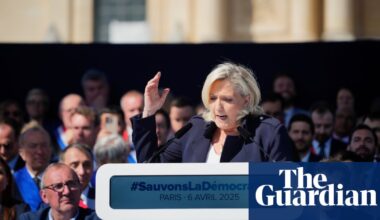 Le Pen vows to fight ‘political’ ruling, as France’s main parties stage rival rallies | Marine Le Pen