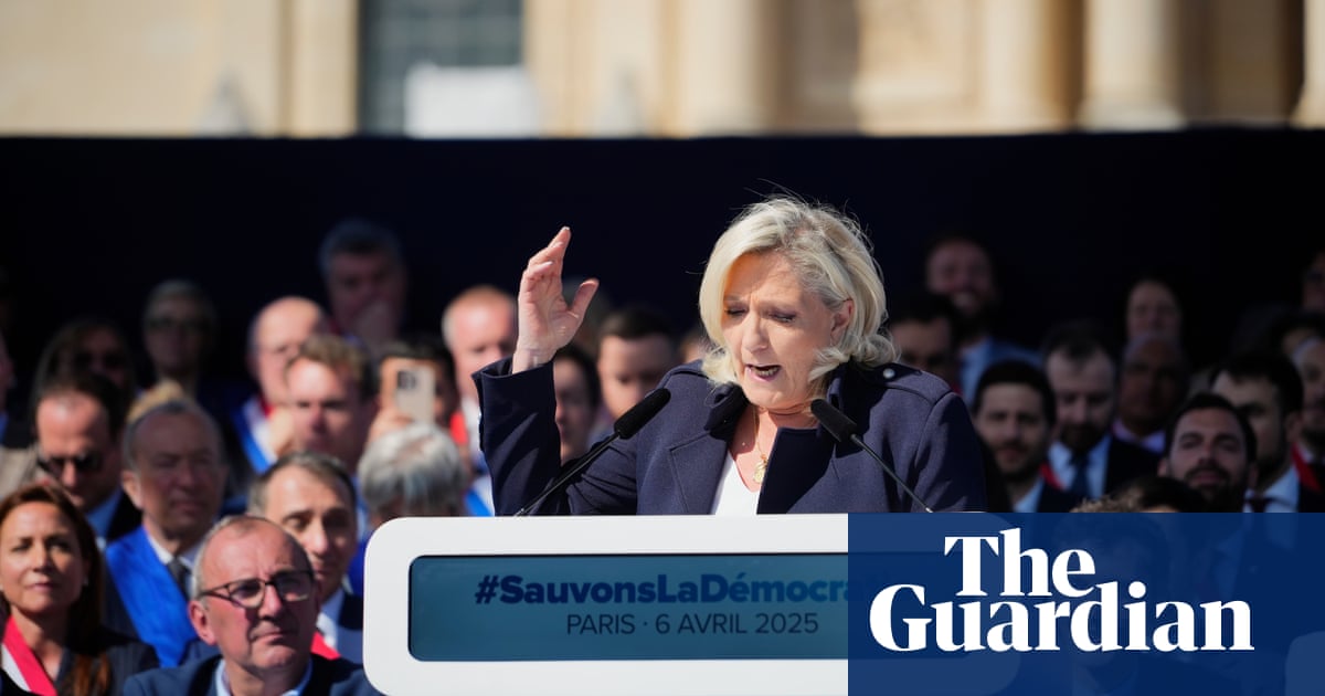 Le Pen vows to fight ‘political’ ruling, as France’s main parties stage rival rallies | Marine Le Pen