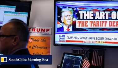 US stocks open lower day after Trump pauses tariffs