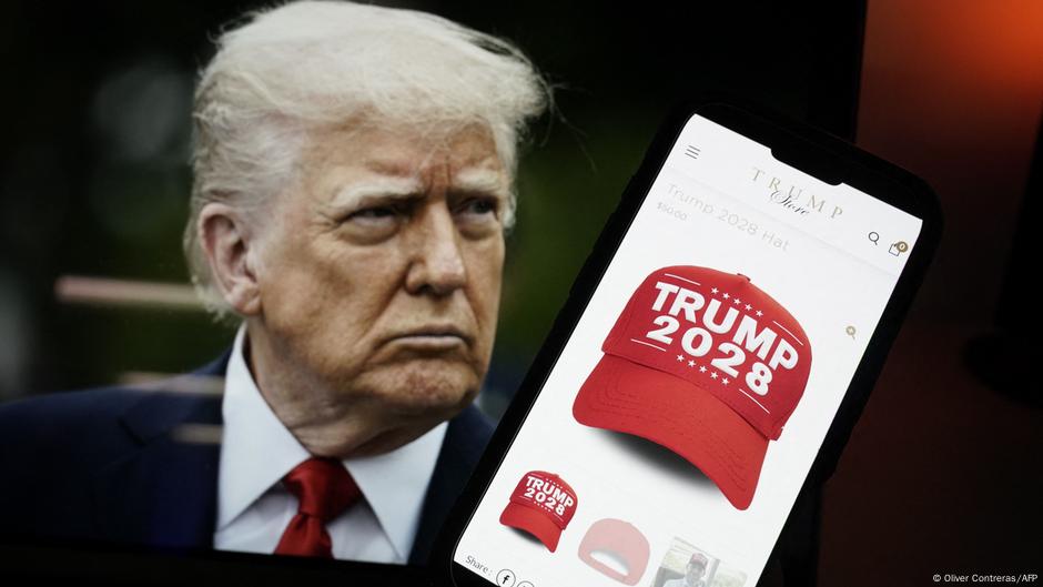 Donald Trump selling 2028 election merch despite term limit – DW – 04/25/2025