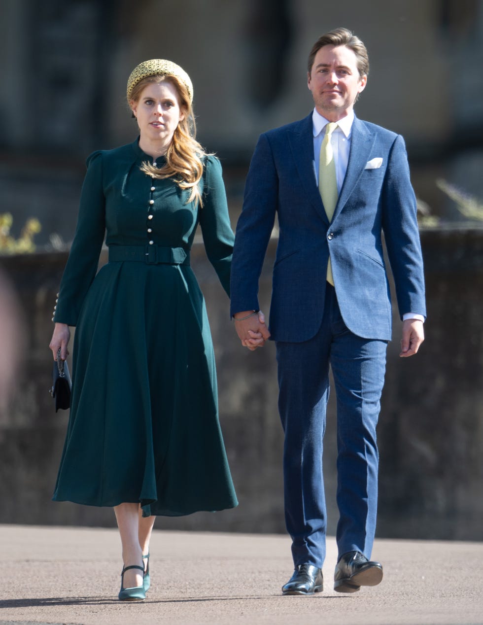King Charles III And Queen Camilla Attend The 2025 Easter Service At St George's Chapel