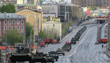 Moscow and other russian cities are currently conducting practice for the May 9th parade with columns of military equipment, making them valid military targets in densely populated areas. The russian public and military are currently on high alert, especially since they don’t trust their air defense