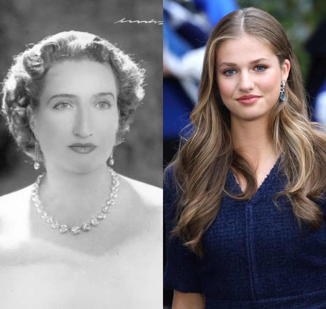 Leonor, Princess of Asturias and Her Great-Grandma Princess María de las Mercedes of Bourbon-Two Sicilies