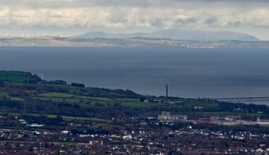 Scotland photographed from Carrickfergus