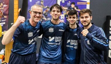 Une rencontre du championnat professionnel de tennis de table à Eu