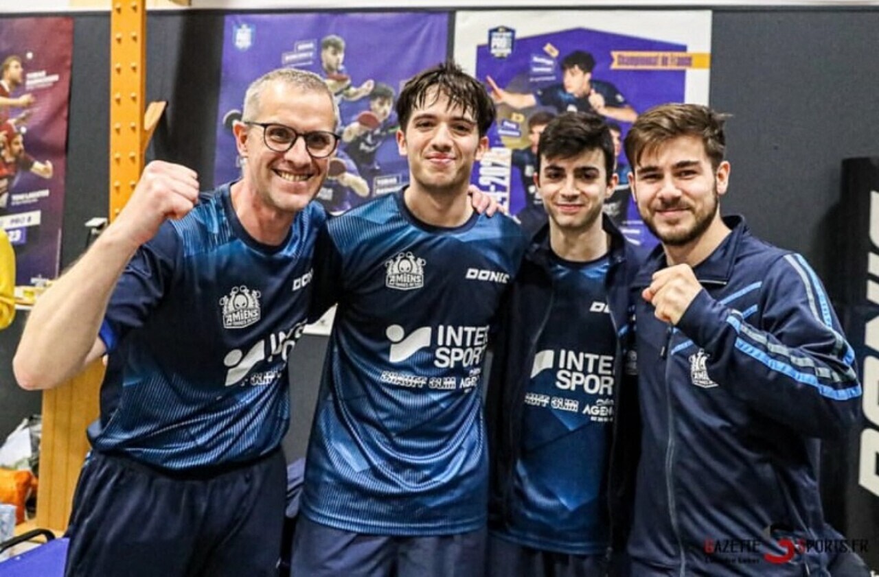 Une rencontre du championnat professionnel de tennis de table à Eu