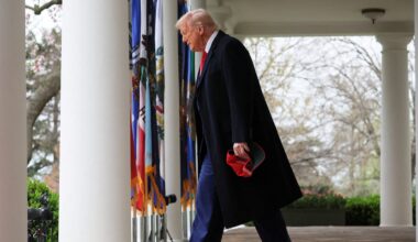 Trump approval ratings slip as tariff plan hits stock markets