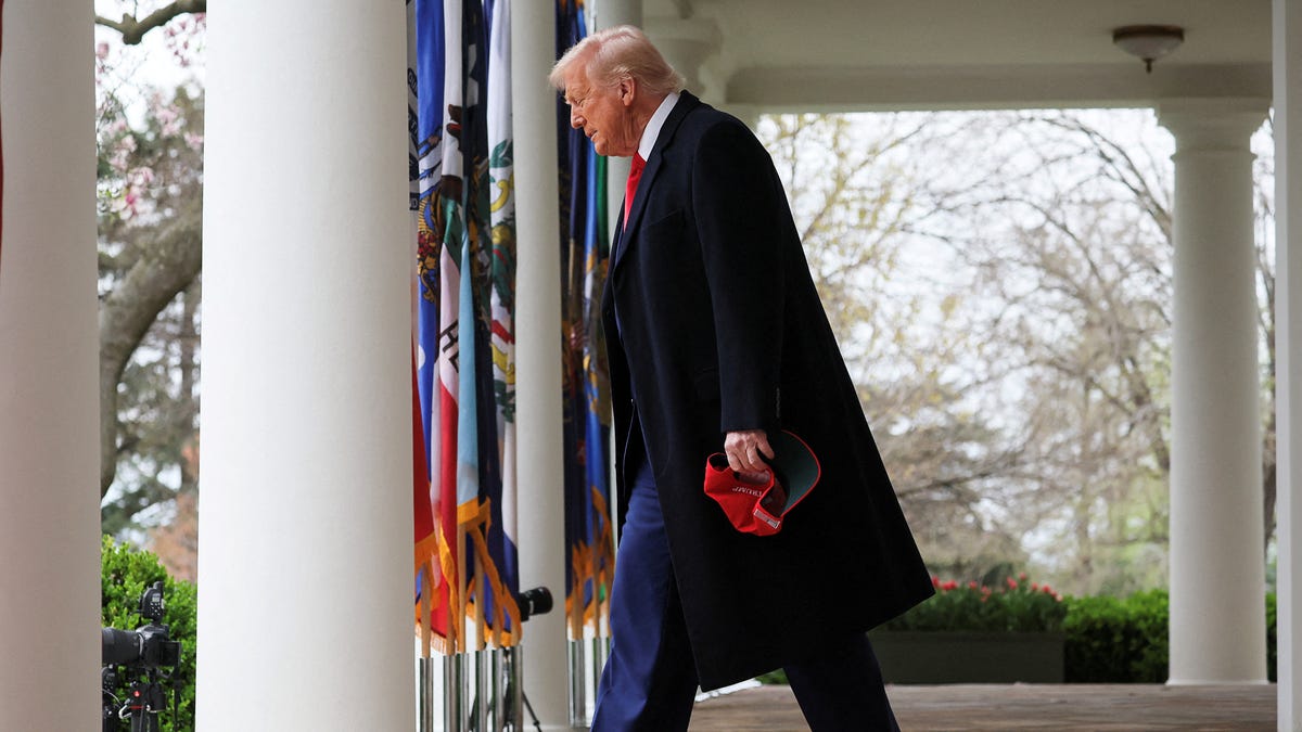 Trump approval ratings slip as tariff plan hits stock markets
