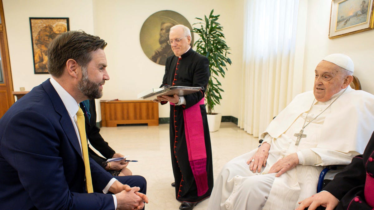 Pope Francis, a Donald Trump critic, met with Vance on Easter