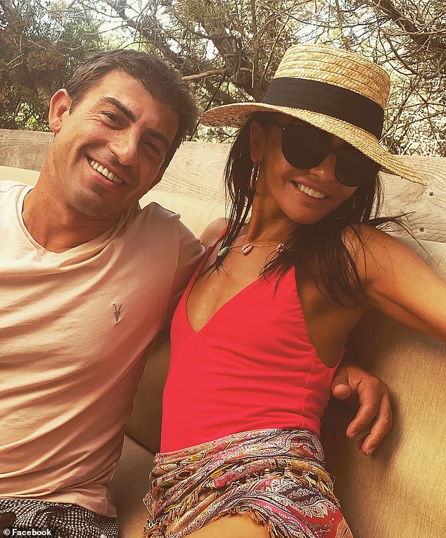 Liuzzo is pictured here with former girlfriend Arianna Pappas, who captioned the photo 'Beso Beach with my Babe! @paolo.liuzzo'