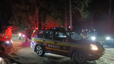 Mountain Rescue Pol'ana A picture of a mountain rescue team in a wooded area of central Slovakia