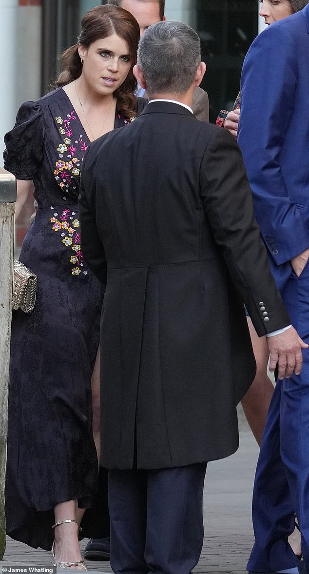 Mother-of-two Eugenie appeared to be attending the event solo, without her husband Jack Brooksbank and their two children August, three, and Ernest, four