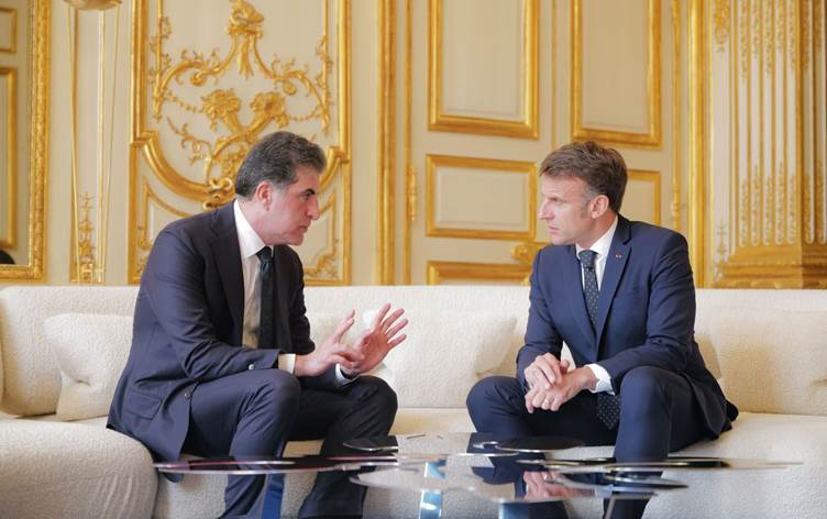 President Barzani, Macron reaffirm strong...