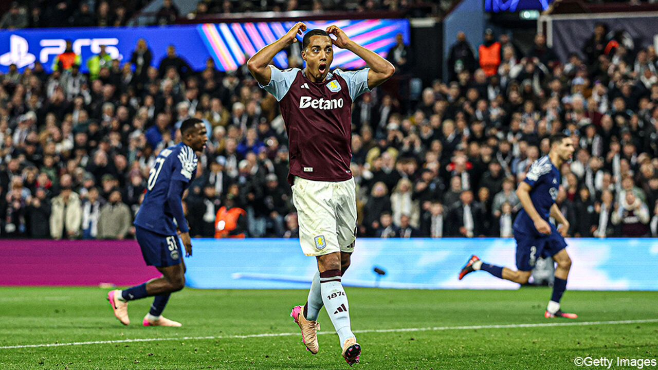 Aston Villa zorgt voor absolute rollercoaster tegen PSG, maar redt het ondanks dol slot en goal Tielemans nét niet