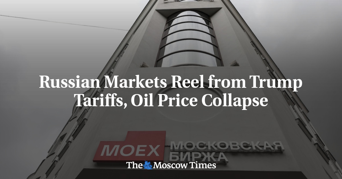 Russian Markets Reel from Trump Tariffs, Oil Price Collapse