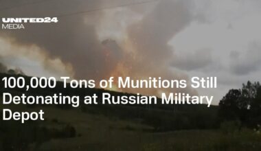 100,000 Tons of Munitions Still Detonating at Russian Military Depot