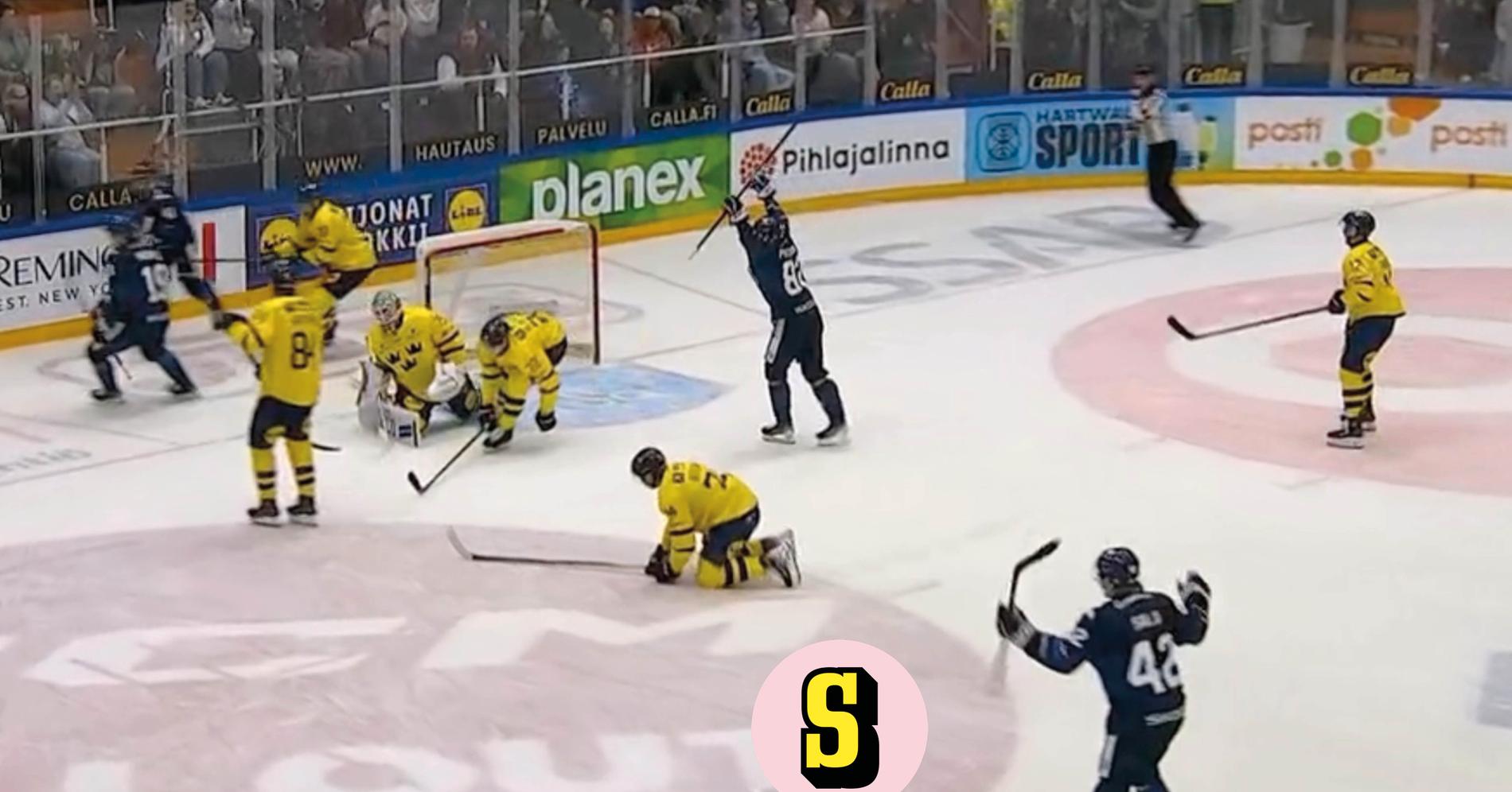 Tre Kronor nollat igen – åkte på tredje raka förlusten mot Finland