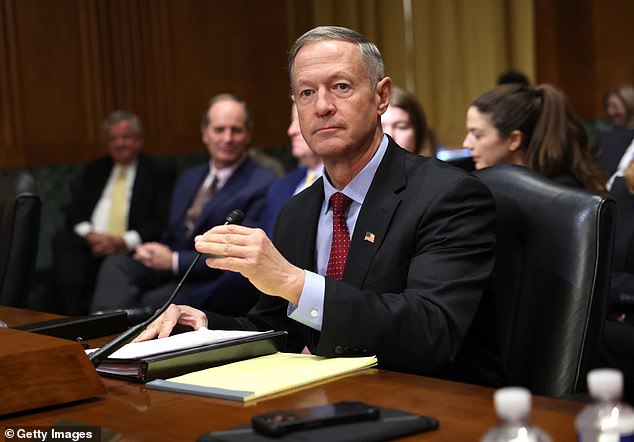 Social Security is facing an unprecedented threat and is on the brink of collapse warns former SSA Commissioner Martin O'Malley, pictured