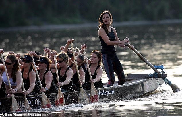 Kate was meant to take part in a rowing race across the Channel with the Sisterhood