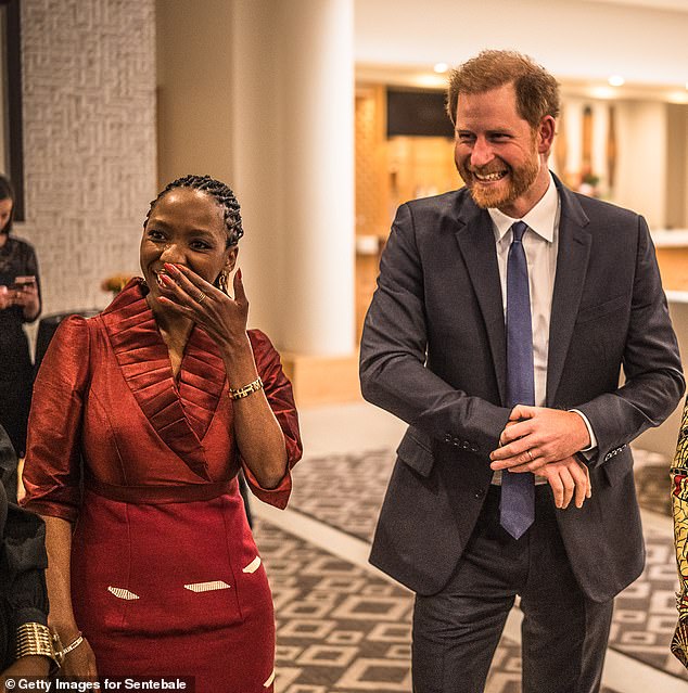 Dr Chandauka (left), the chair of Prince Harry's beleaguered charity Sentebale, said she had been asked to defend Meghan Markle against negative publicity but declined