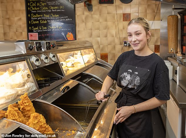 At Jolly Fish Bar, also in Stroud, manager Holly Neate, 19, revealed her fish and chip shop knocks out more than 500 meals on Friday nights alone